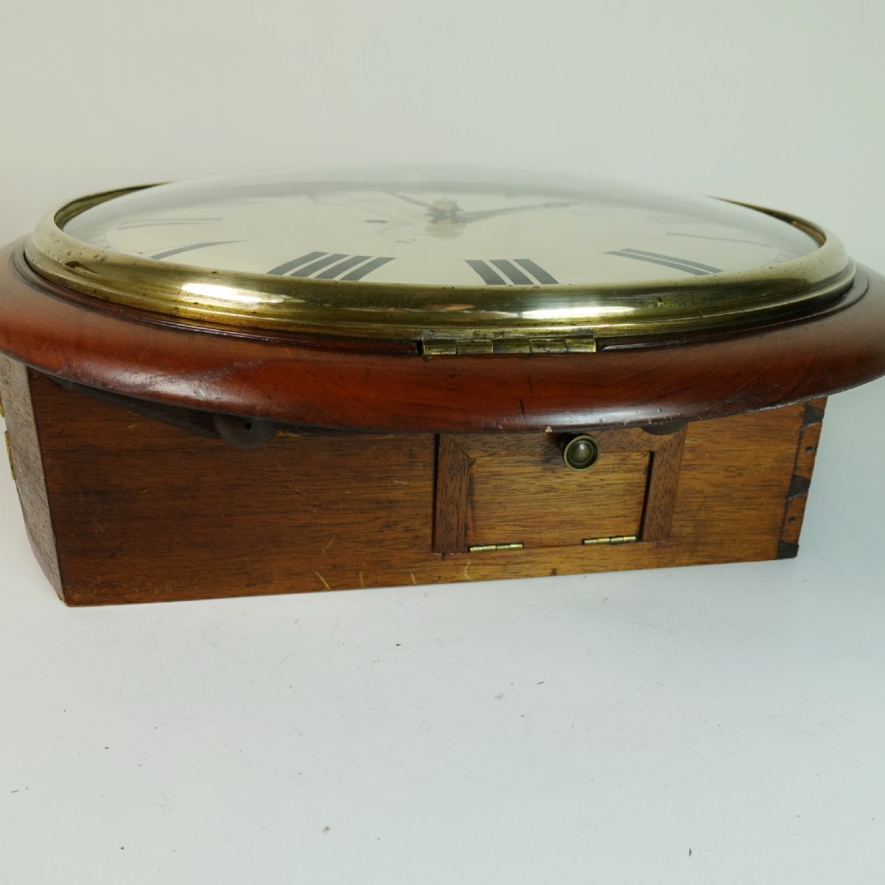 19TH C FUSEE WALL CLOCK View VI