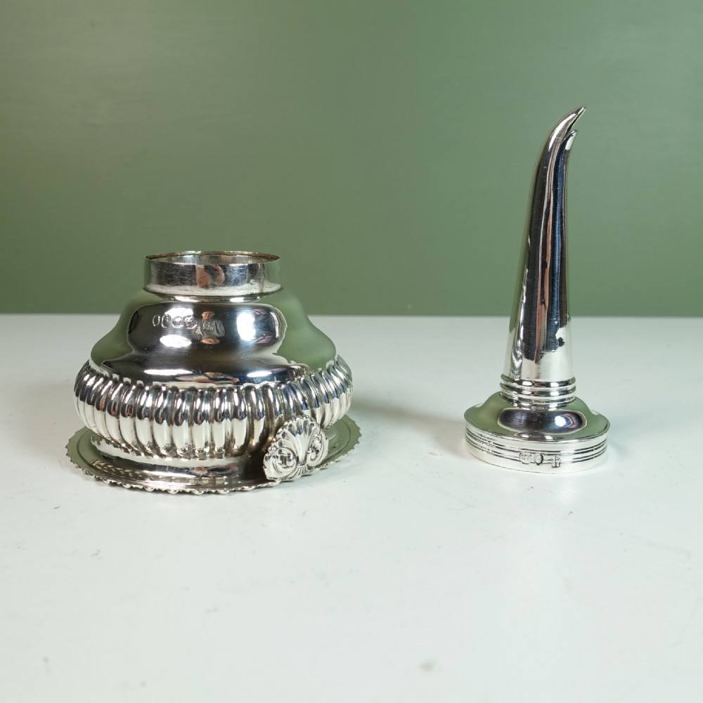 18TH C SOLID SILVER WINE FUNNEL View VI