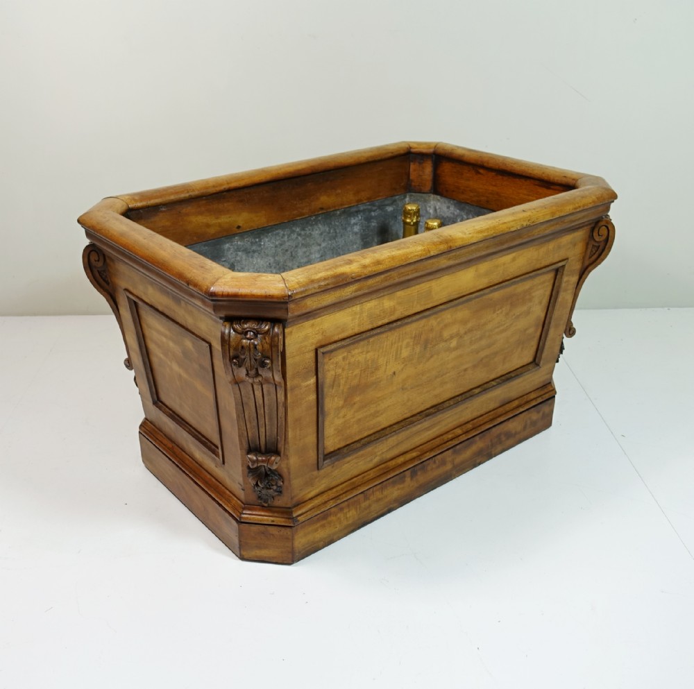 19TH C MAHOGANY WINE COOLER