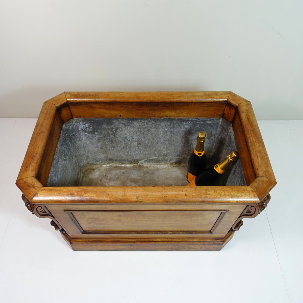 19TH C MAHOGANY WINE COOLER View V
