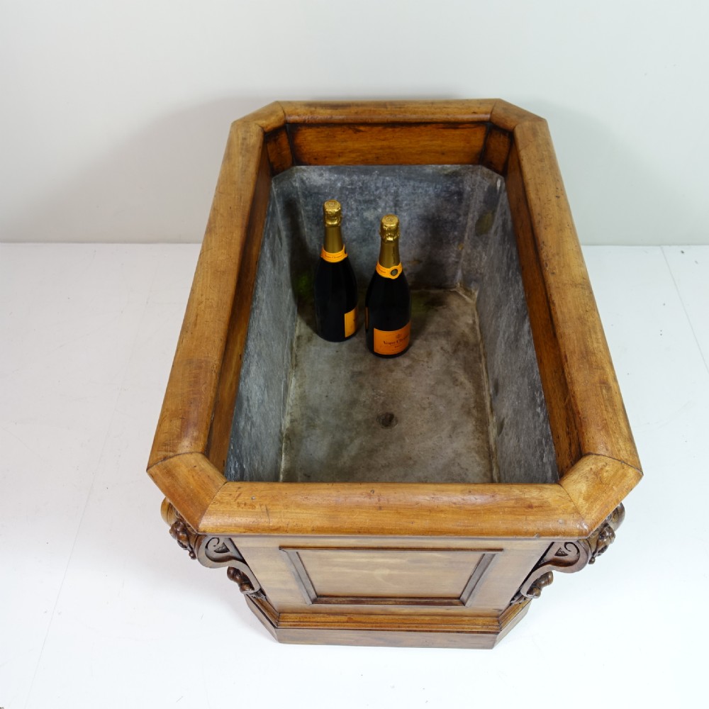 19TH C MAHOGANY WINE COOLER View IX