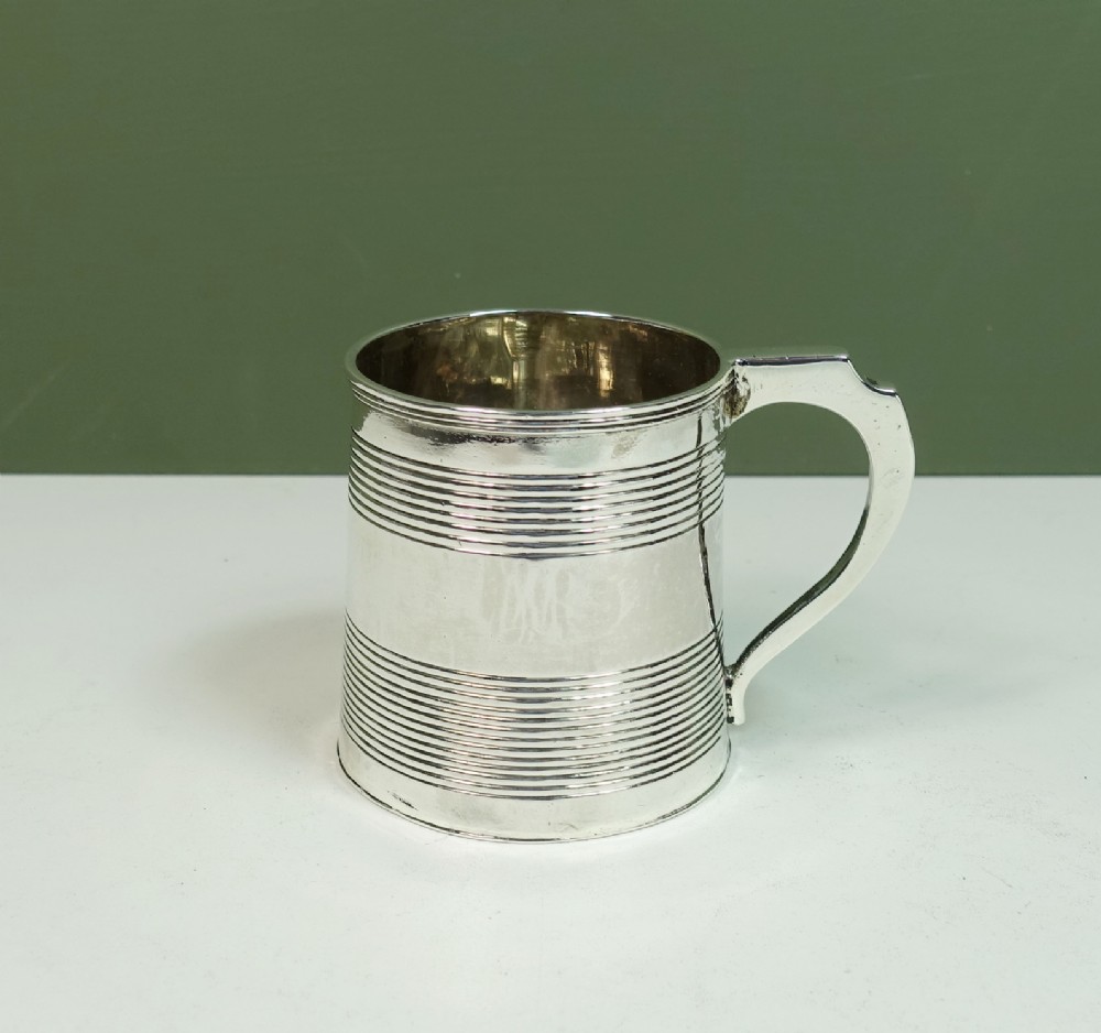 SOLID SILVER CHRISTENING MUG, LONDON 1818