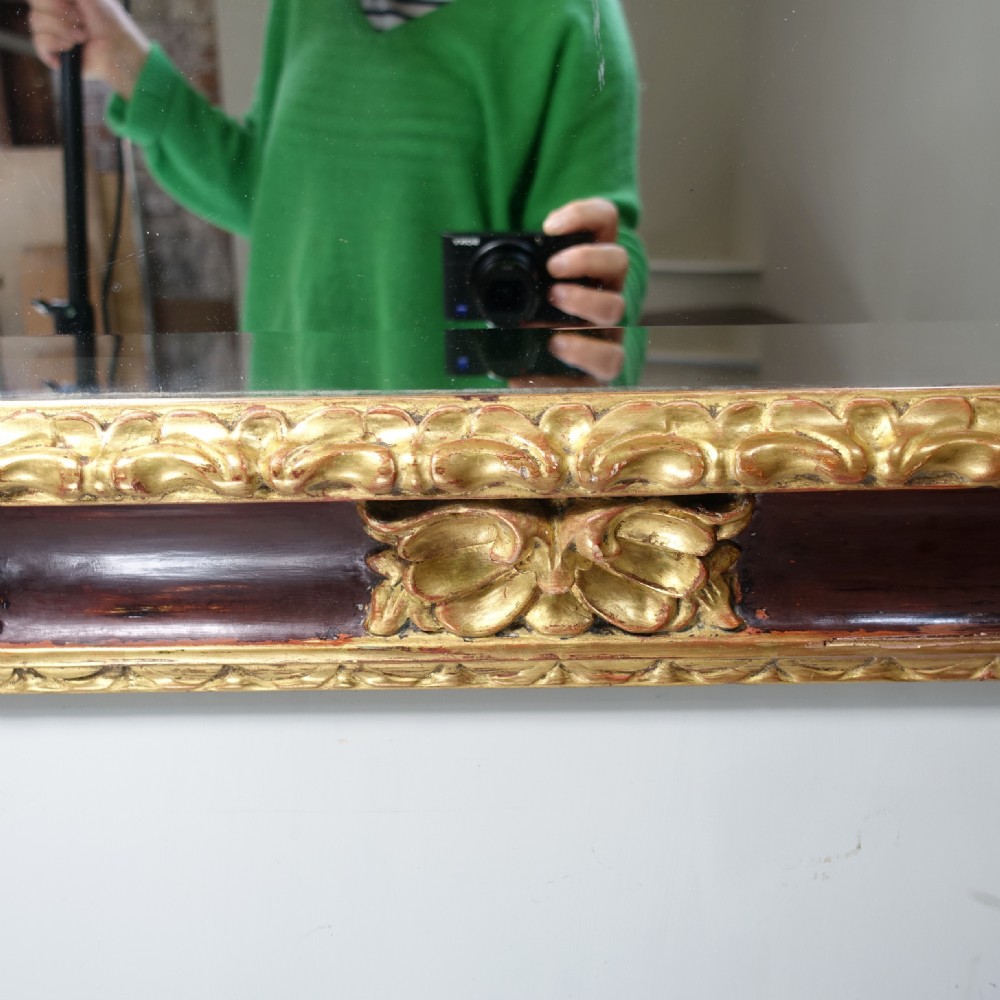 19TH C GILT & DECORATED MIRROR View VI