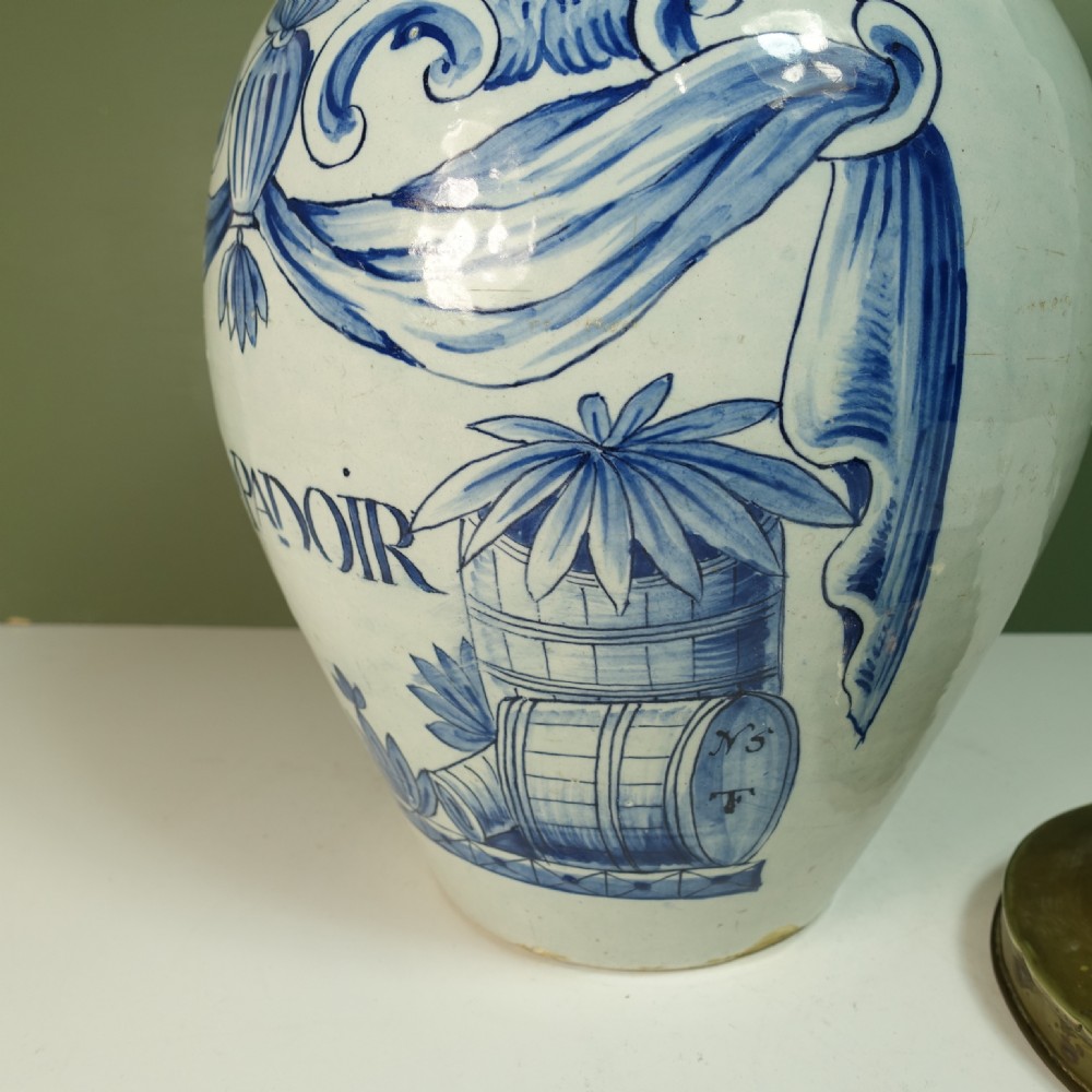 18TH C DELFT JAR View V