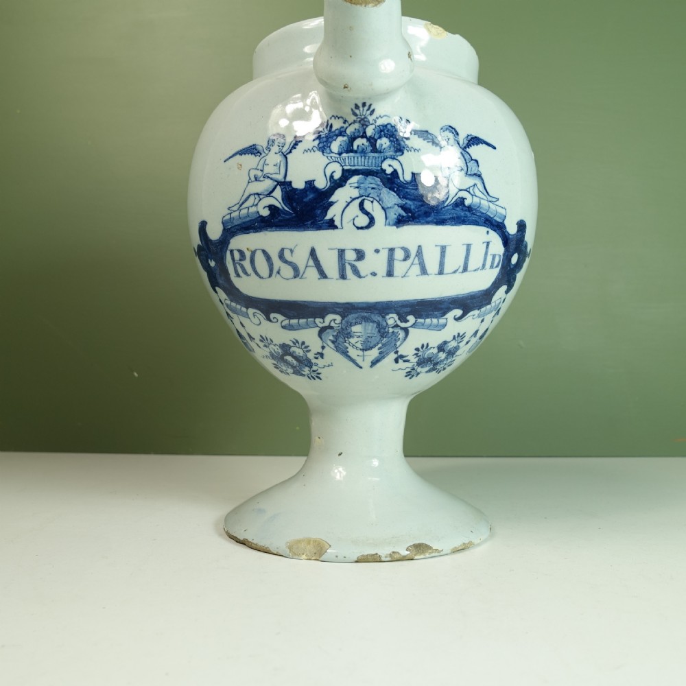 18TH C DELFT APOTHECARY JAR View V