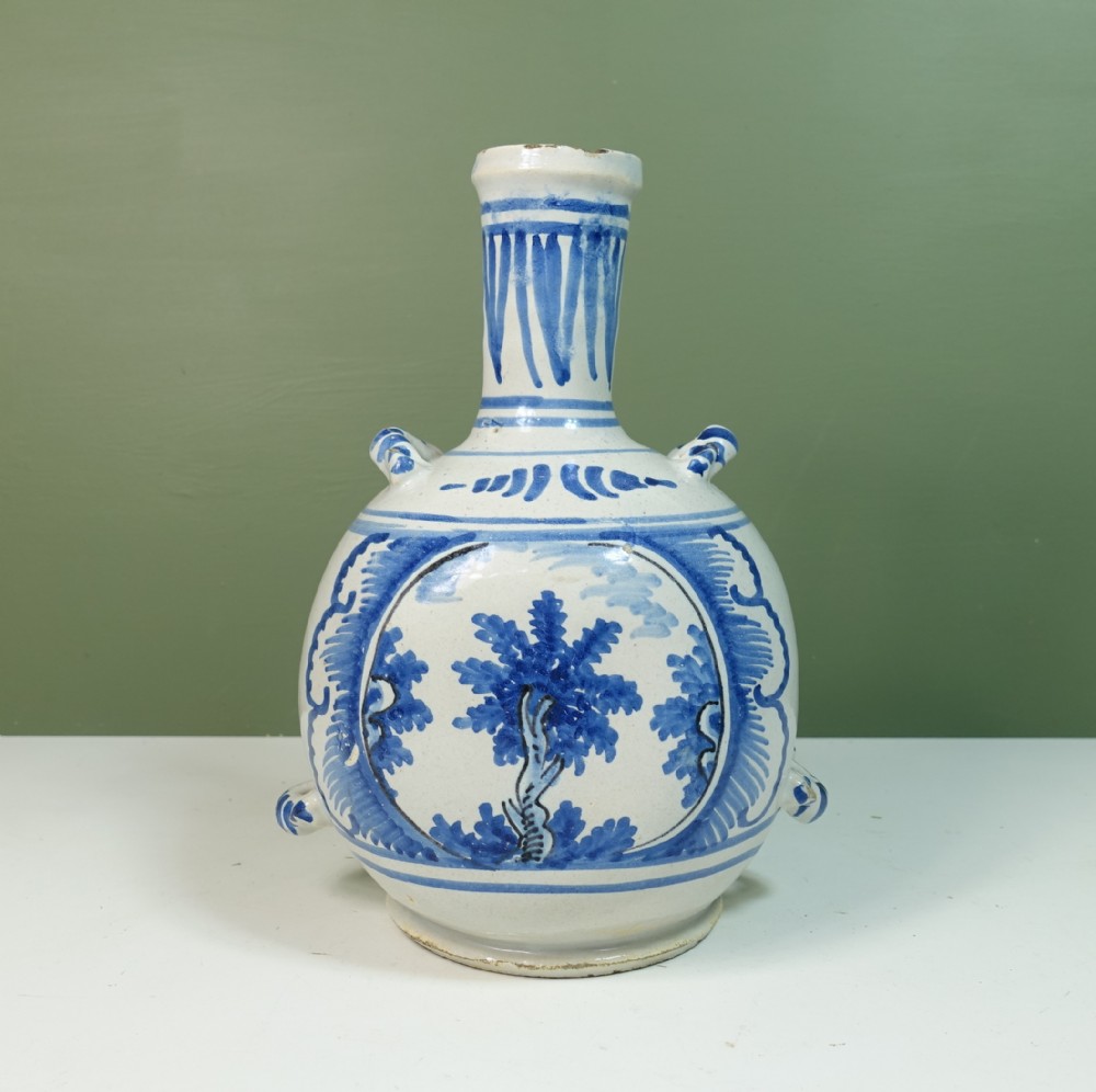 18TH C DELFT FLASK