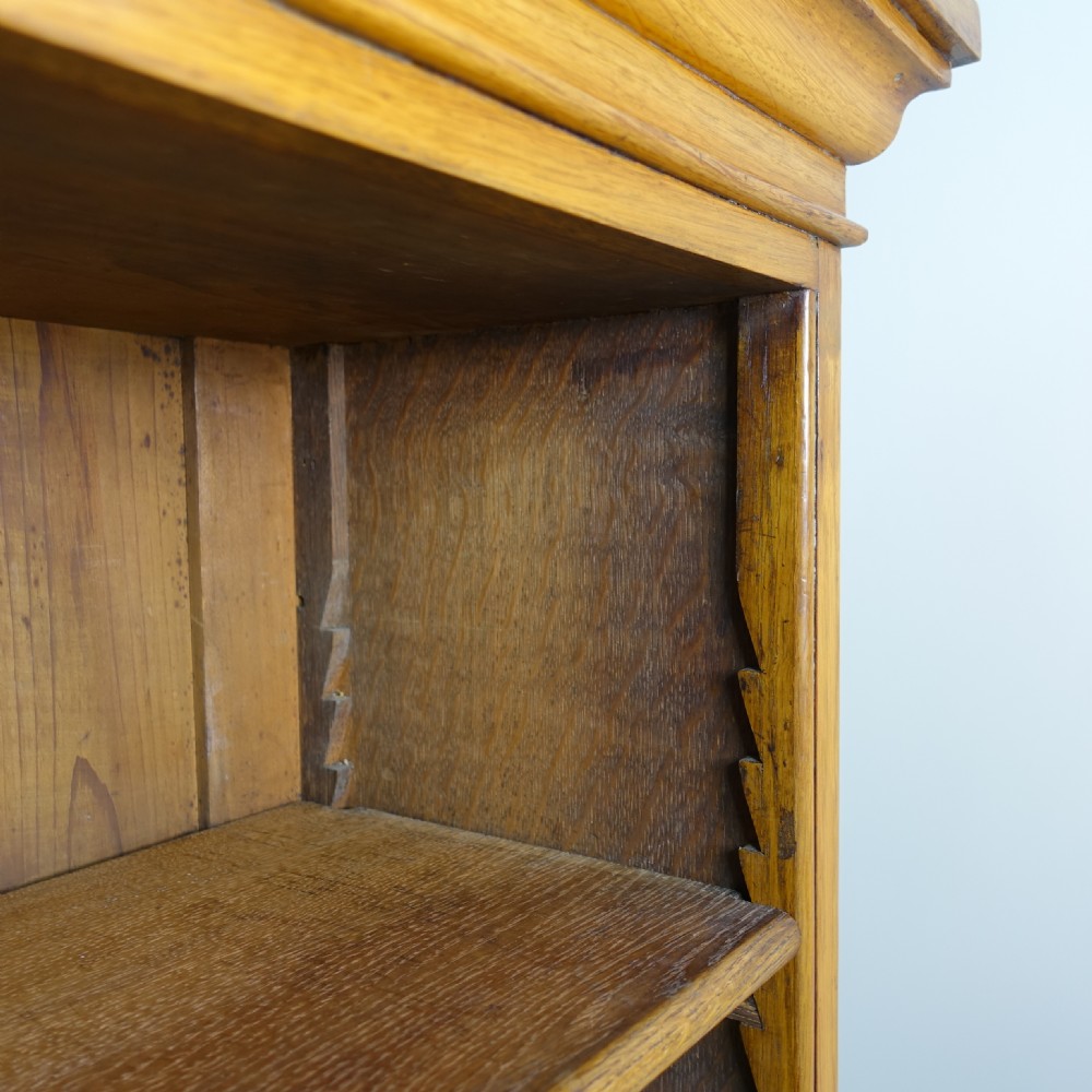 19TH C OAK BOOKCASE View VI
