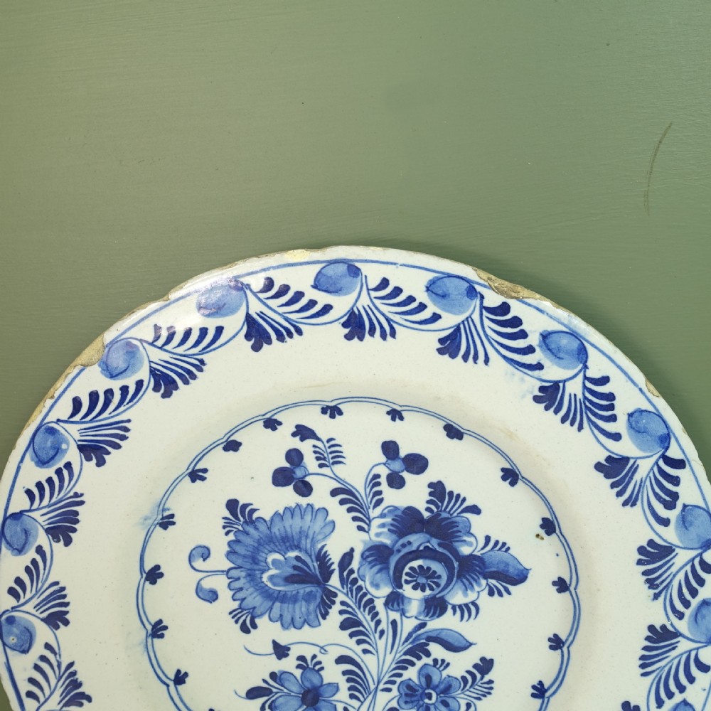 PAIR OF 18TH C DELFT PLATES View VI