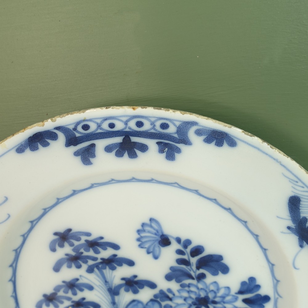 PAIR OF 18TH C DELFT PLATES View III