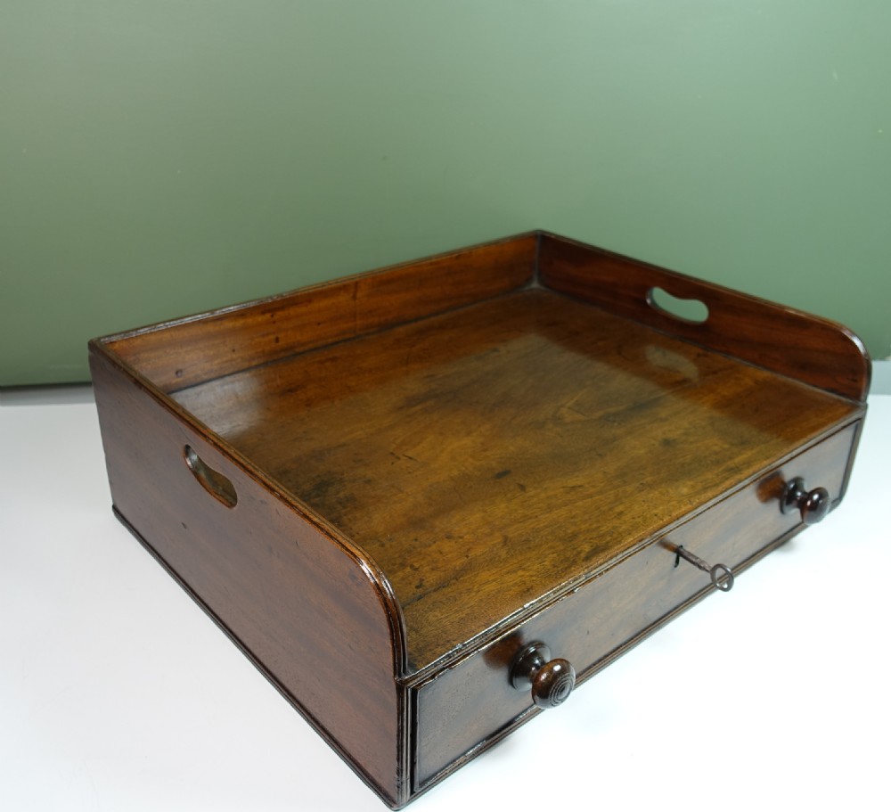 UNUSUAL 19TH C BUTLERS / BOOK TRAY View III