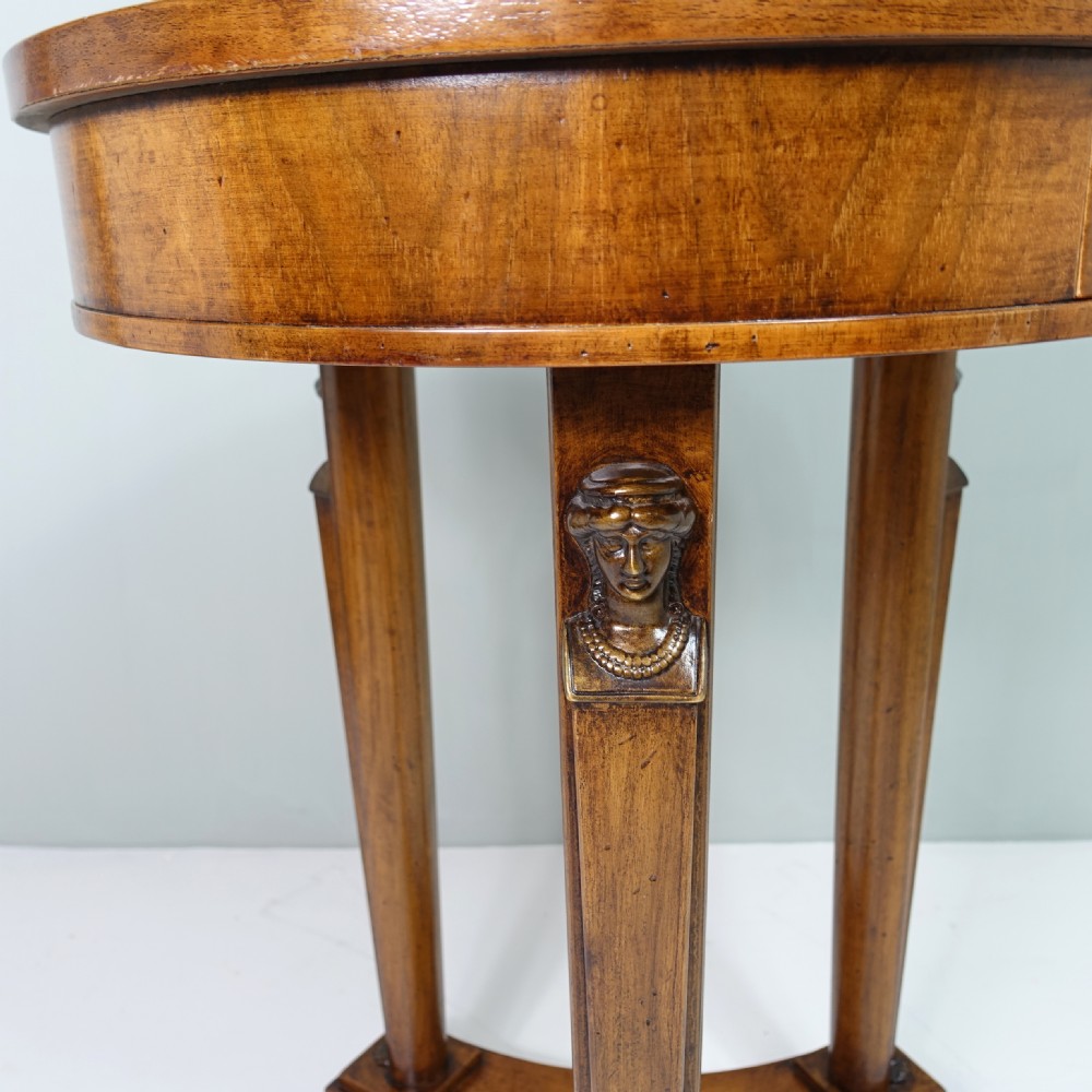 19TH C WALNUT HERM CENTRE TABLE View V