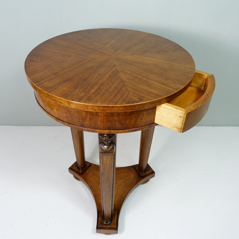 19TH C WALNUT HERM CENTRE TABLE View VII