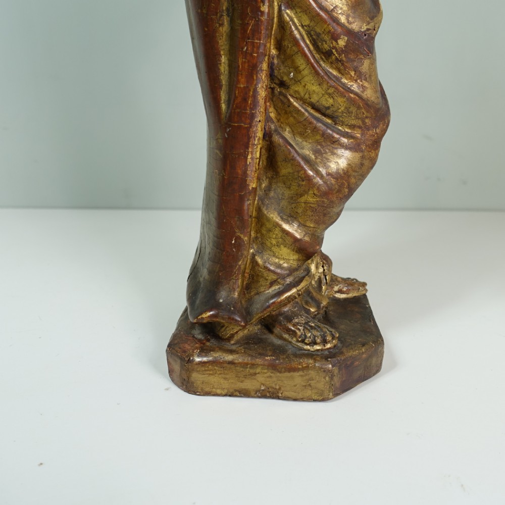 EARLY 18TH C CARVED GILT WOOD FIGURE View IV