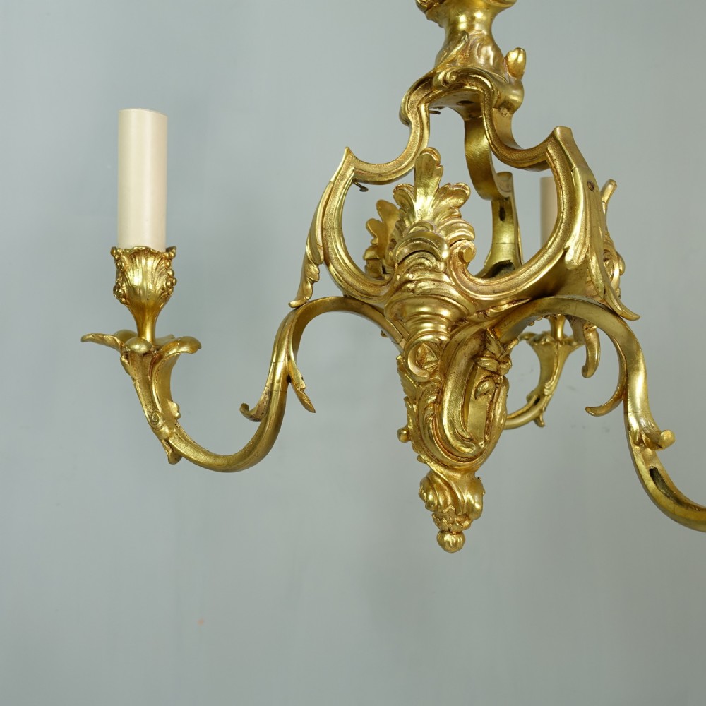 19TH C ORMOLU CENTRE LIGHT View IV