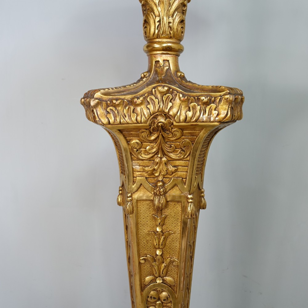 LARGE 19TH C GILT TORCHERE View VI