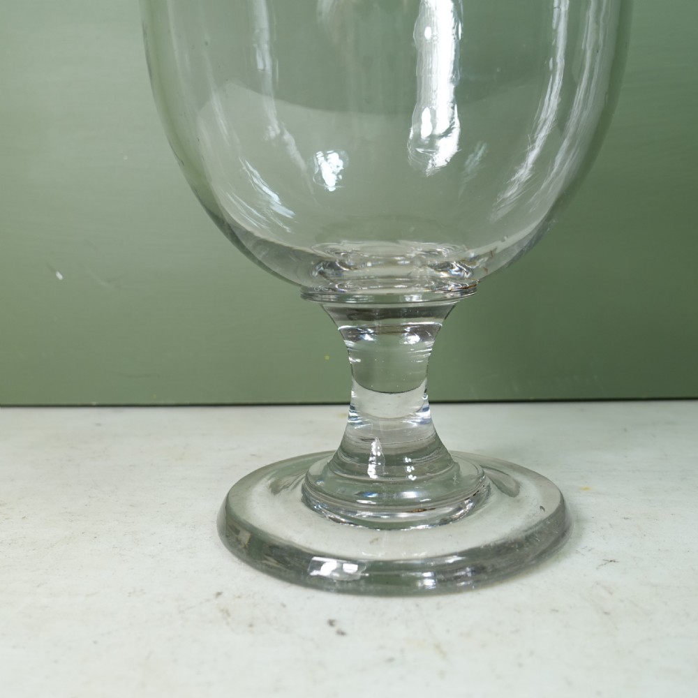 OVERSIZED 19TH C GLASS RUMMER View III