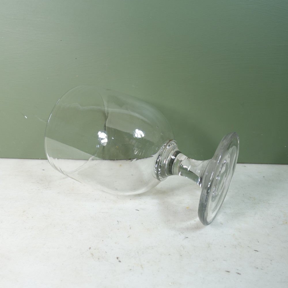 OVERSIZED 19TH C GLASS RUMMER View IV