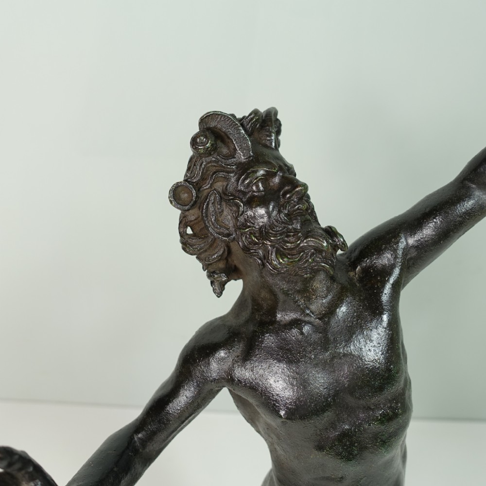 19TH C BRONZE 'THE DANCING FAUN' View V