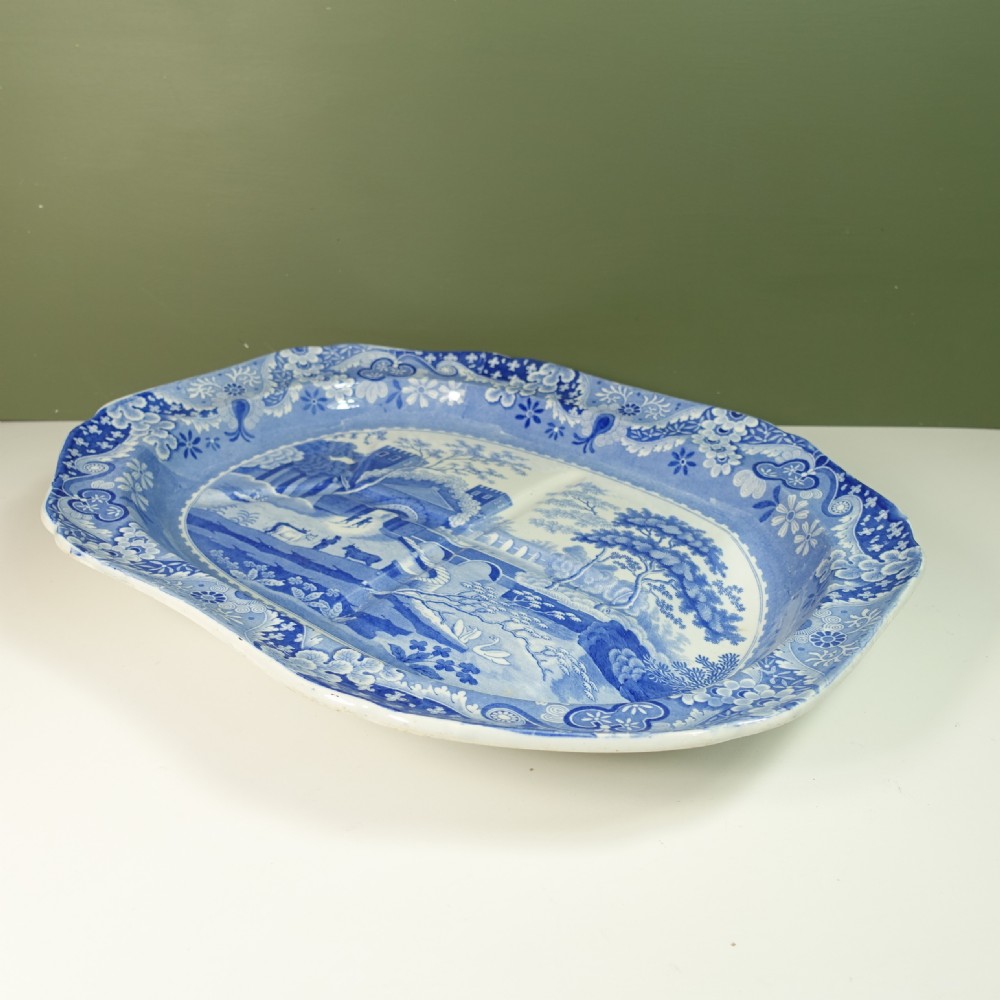 LARGE 19TH C SPODE MEAT PLATE View V