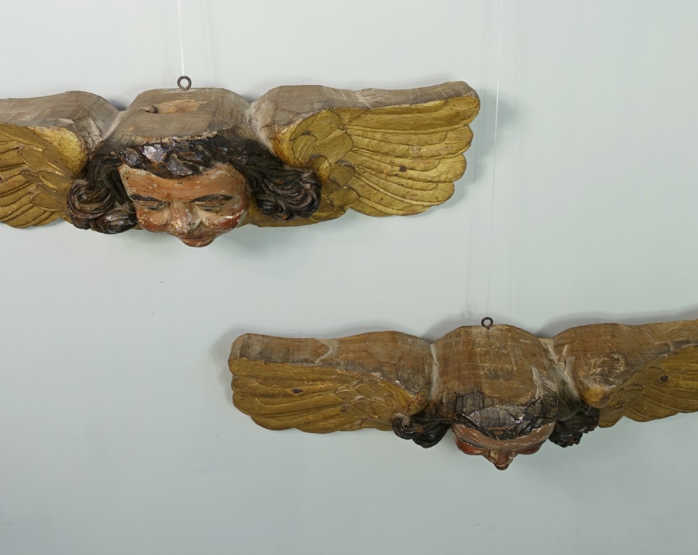 PAIR OF 18TH C CARVED CHERUBS View VII