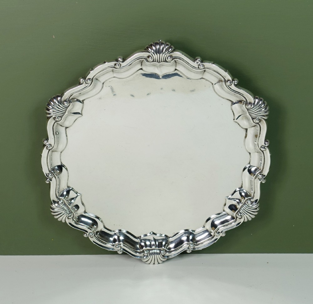 SOLID SILVER SALVER, LONDON 1911