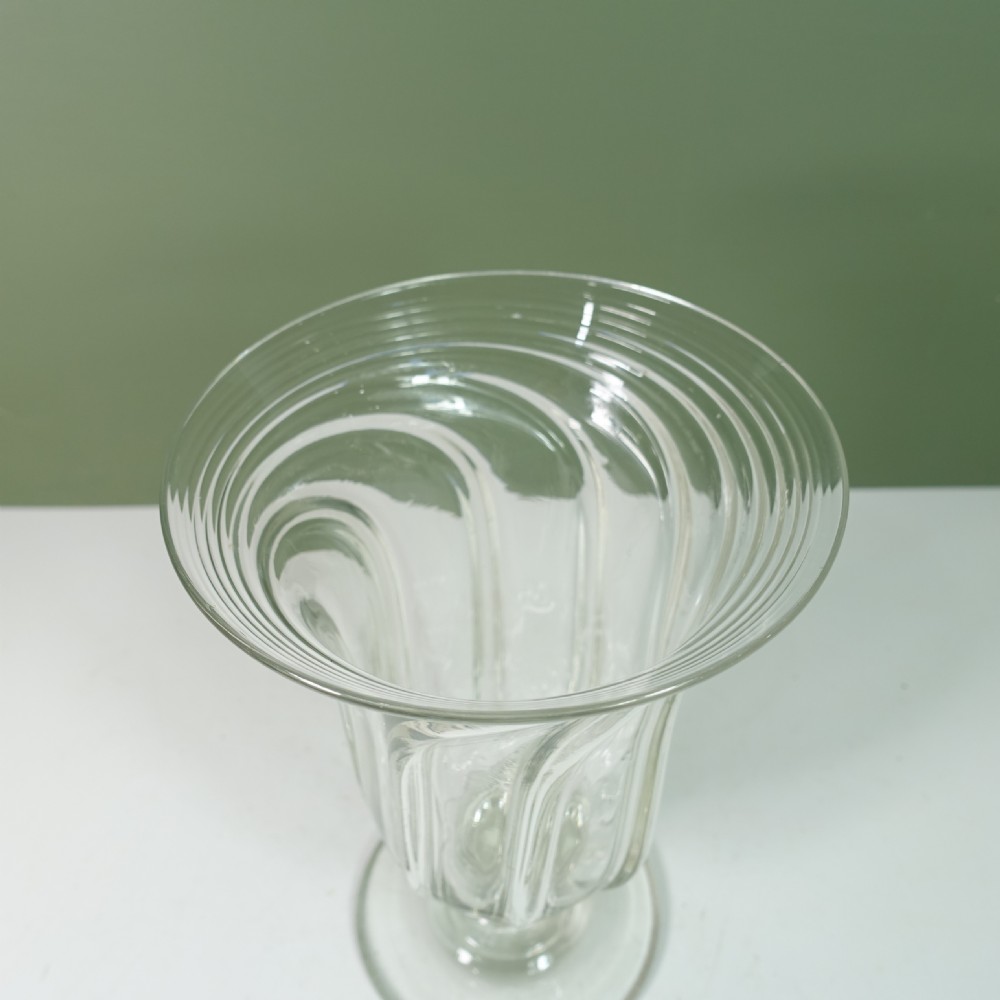 19TH C GLASS CELERY VASE View II