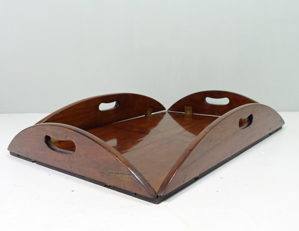 LATE 18TH C MAHOGANY BUTLERS TRAY