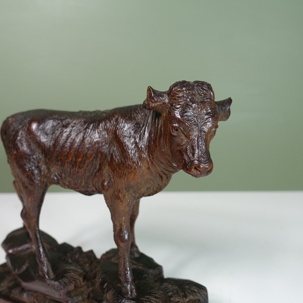 19TH C CARVED LIMEWOOD CALF View III