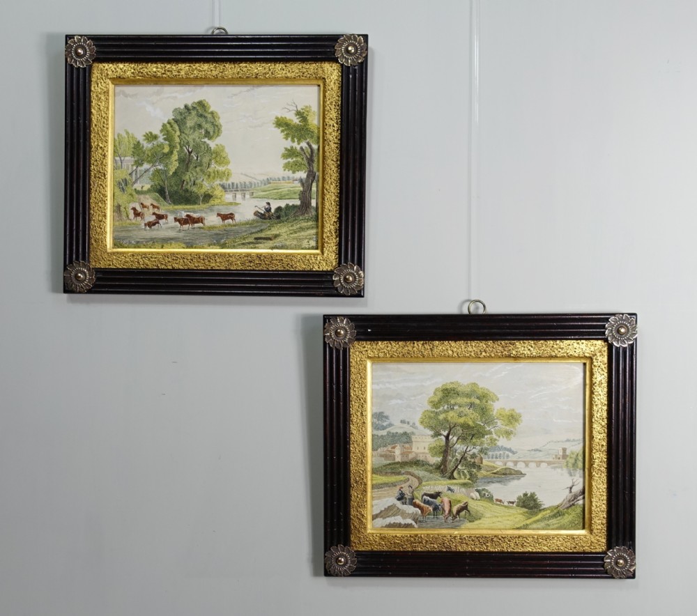 PAIR OF 19TH C WATERCOLOURS