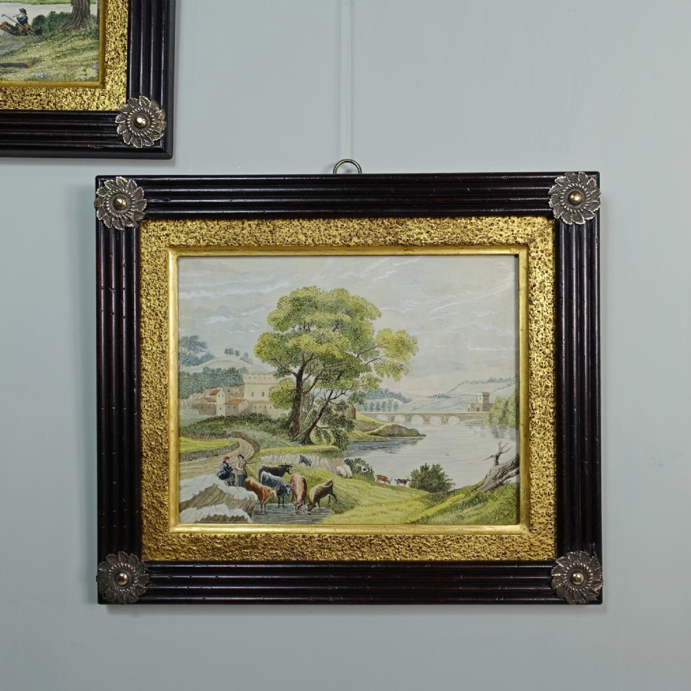 PAIR OF 19TH C WATERCOLOURS View II