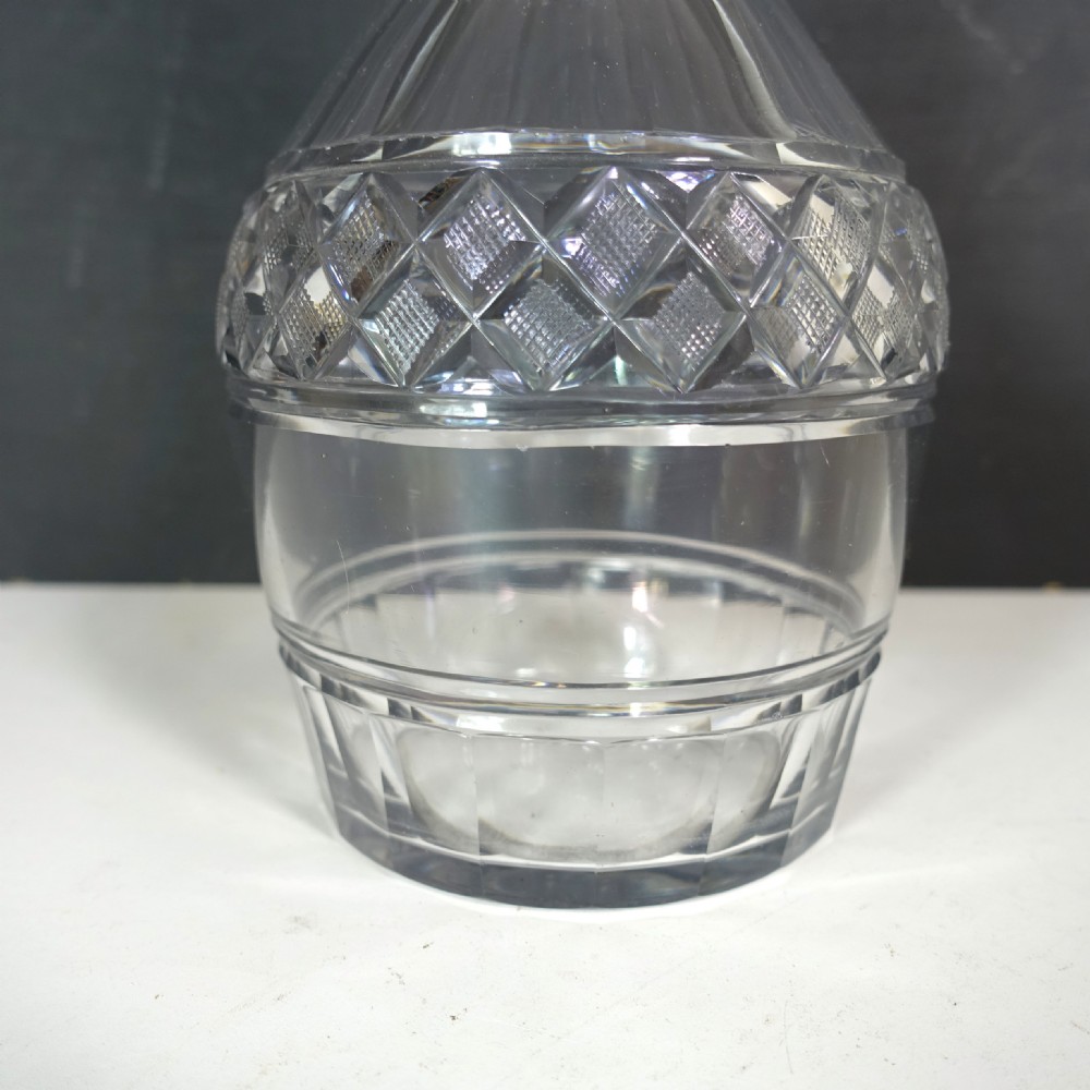 19TH C CUT GLASS DECANTER View III