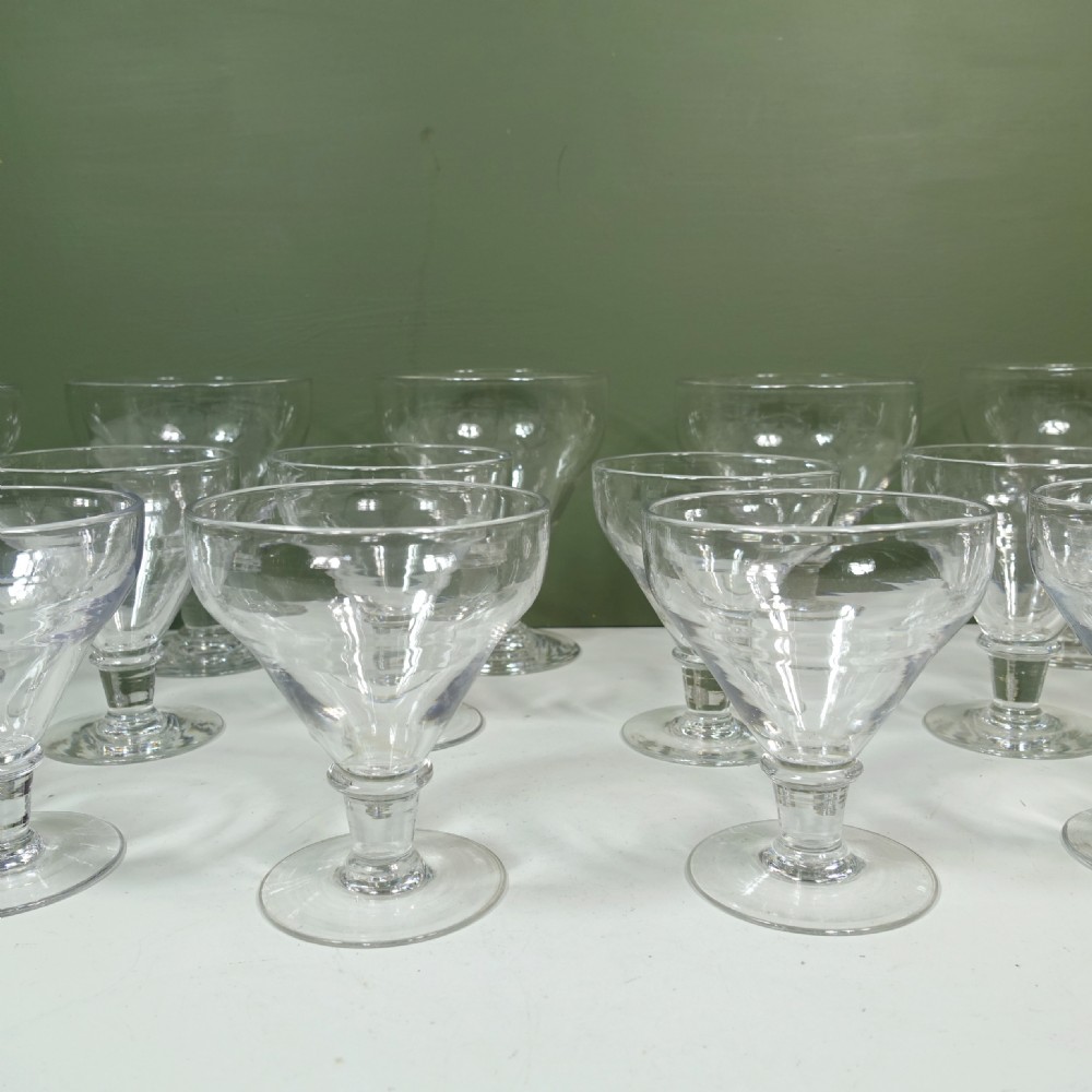 SET OF SIXTEEN 19TH C WINE GLASSES View III