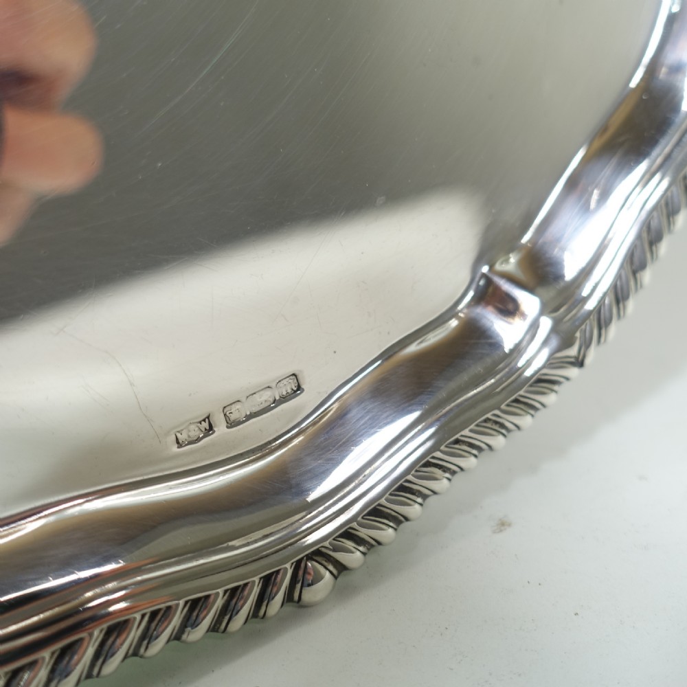 SOLID SILVER SALVER BY MAPPIN & WEBB View IV