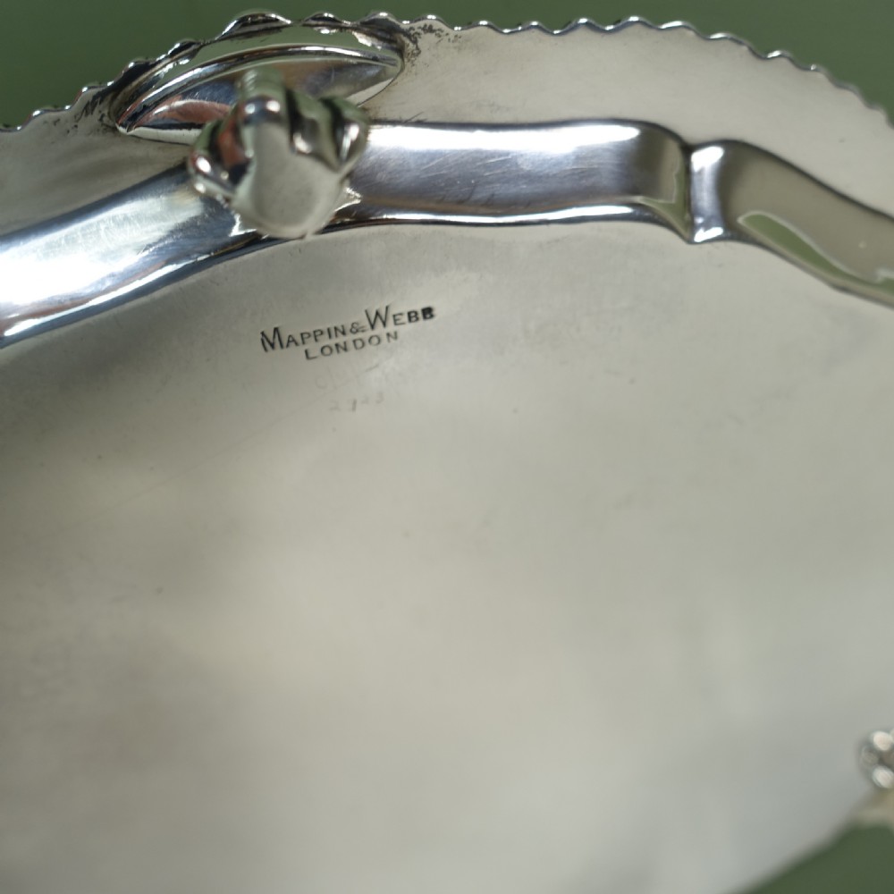 SOLID SILVER SALVER BY MAPPIN & WEBB View VI