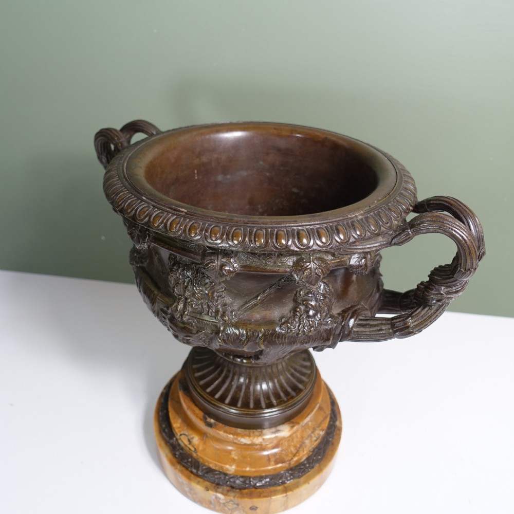 19TH C CLASSICAL BRONZE VASE View II