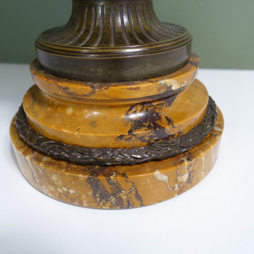 19TH C CLASSICAL BRONZE VASE View VI
