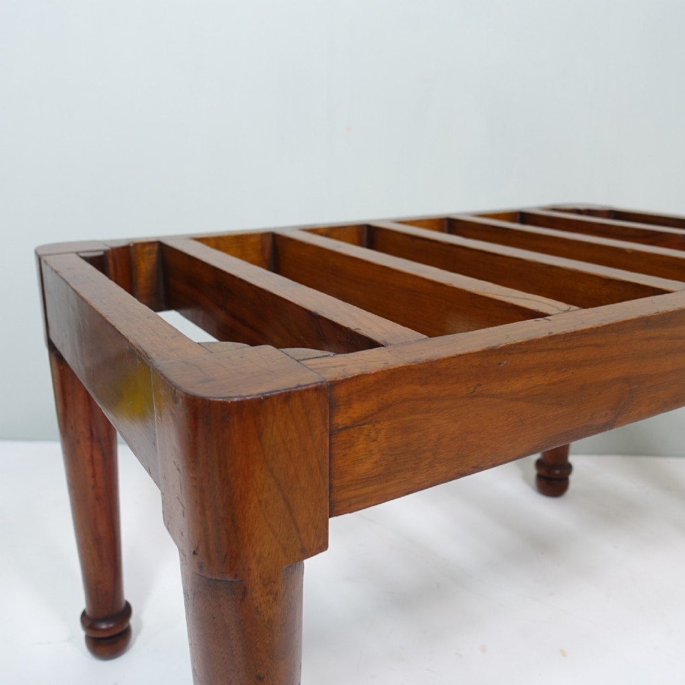 19TH C WALNUT LUGGAGE STAND  View VII