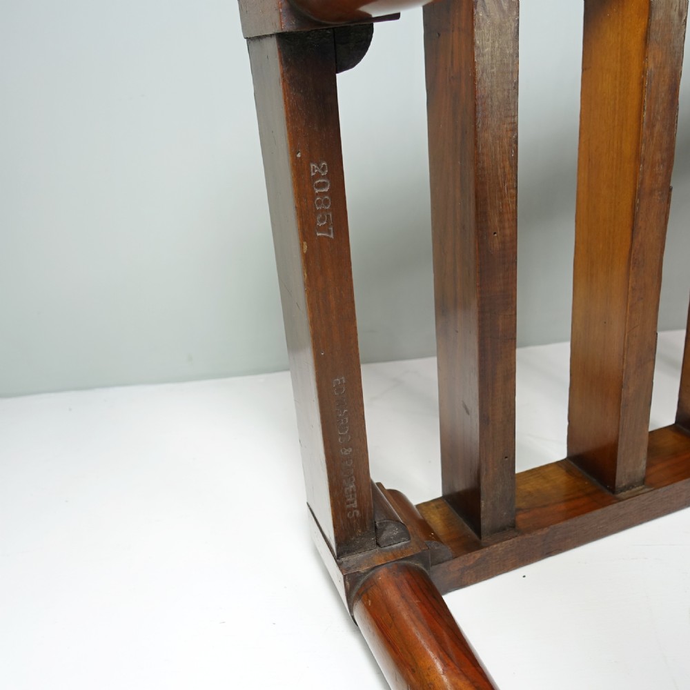 19TH C WALNUT LUGGAGE STAND  View VIII
