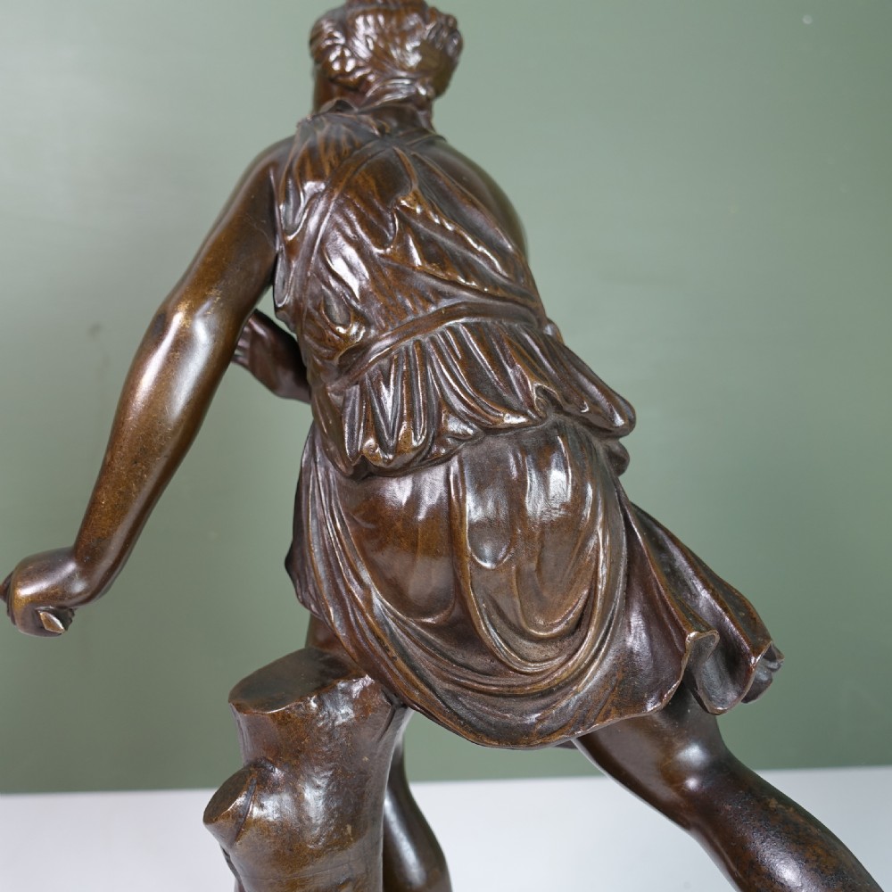 19TH C BRONZE FIGURE OF ATLANTA View V