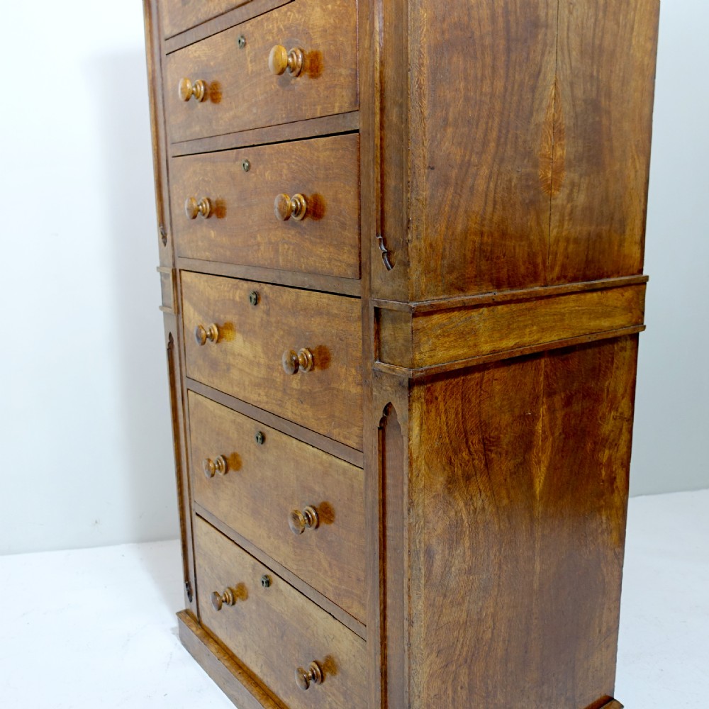 19TH C POLLARD OAK WELLINGTON CHEST View V