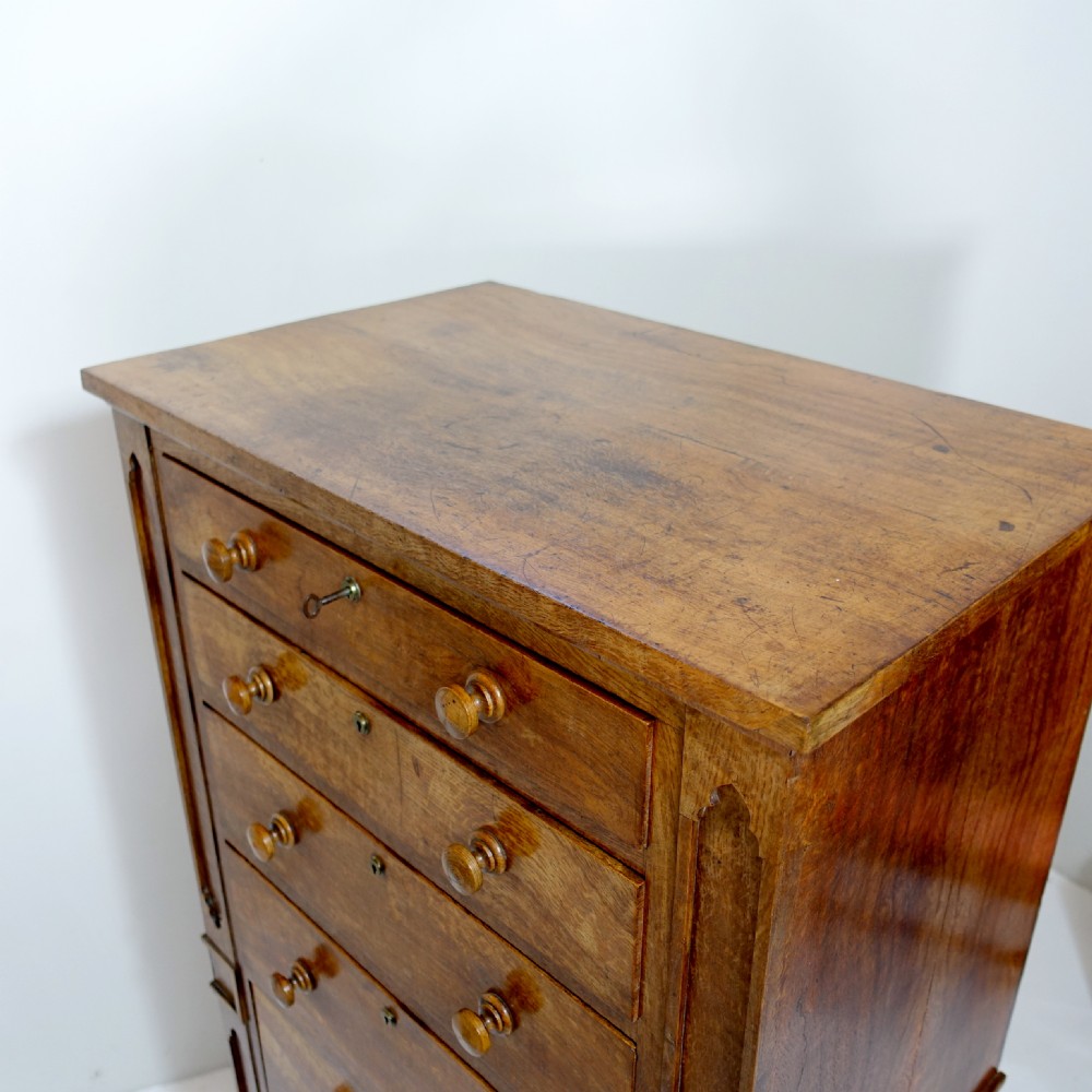 19TH C POLLARD OAK WELLINGTON CHEST View VI