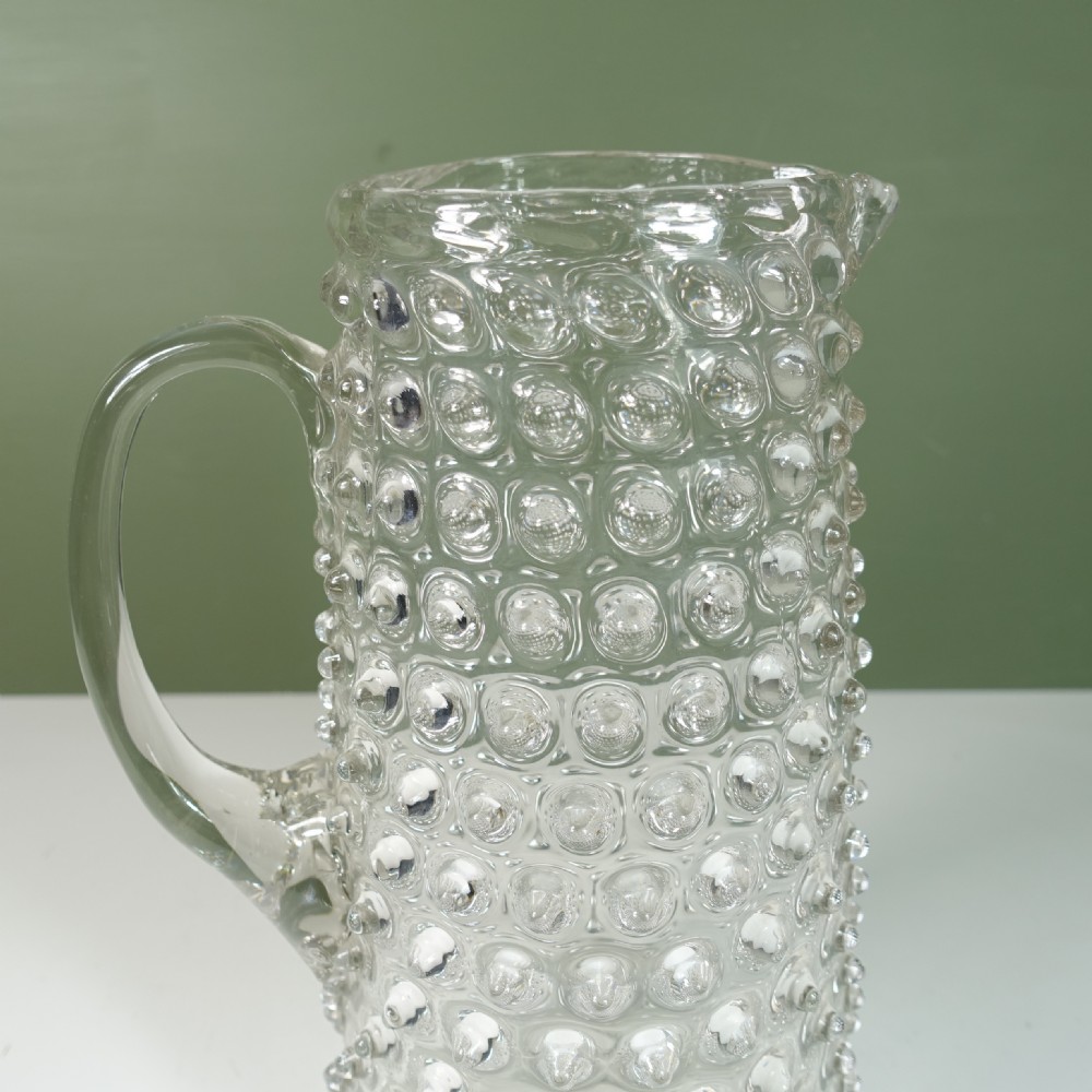 TALL 19TH C GLASS JUG View IV