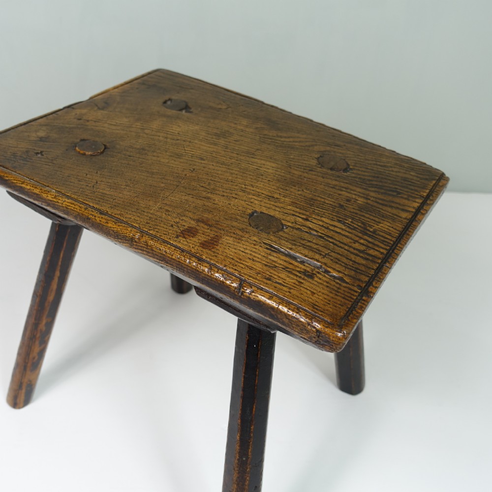 19TH C OAK STOOL View IV