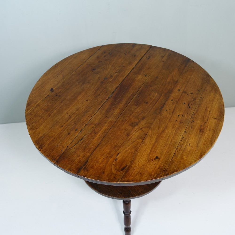 UNUSUAL 18TH C TWO TIER TABLE View III