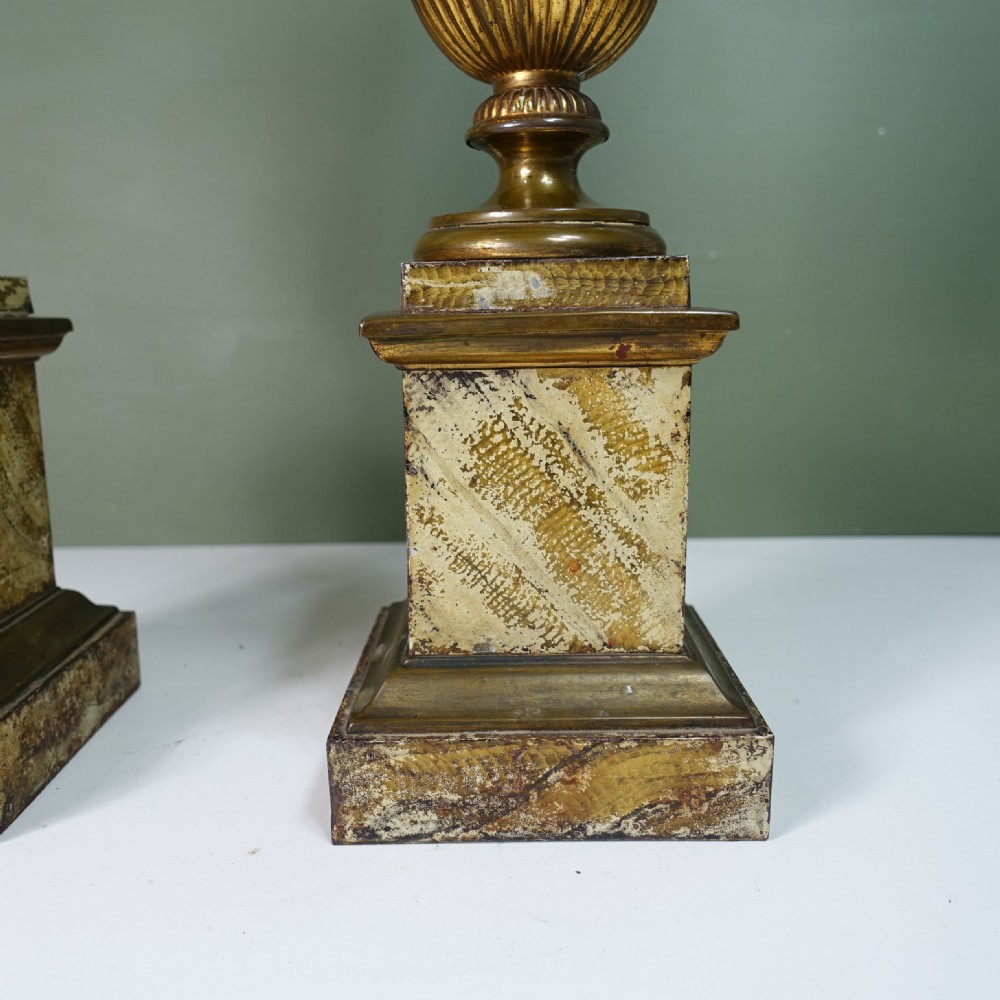 PAIR OF 19TH C TOLE COLUMNS View V