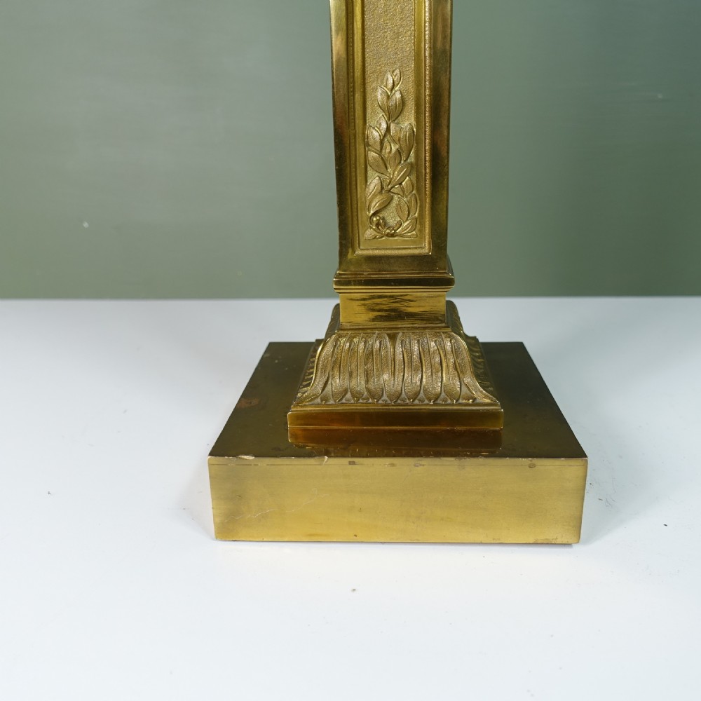 19TH C BRASS & ORMOLU LAMP BASE View II