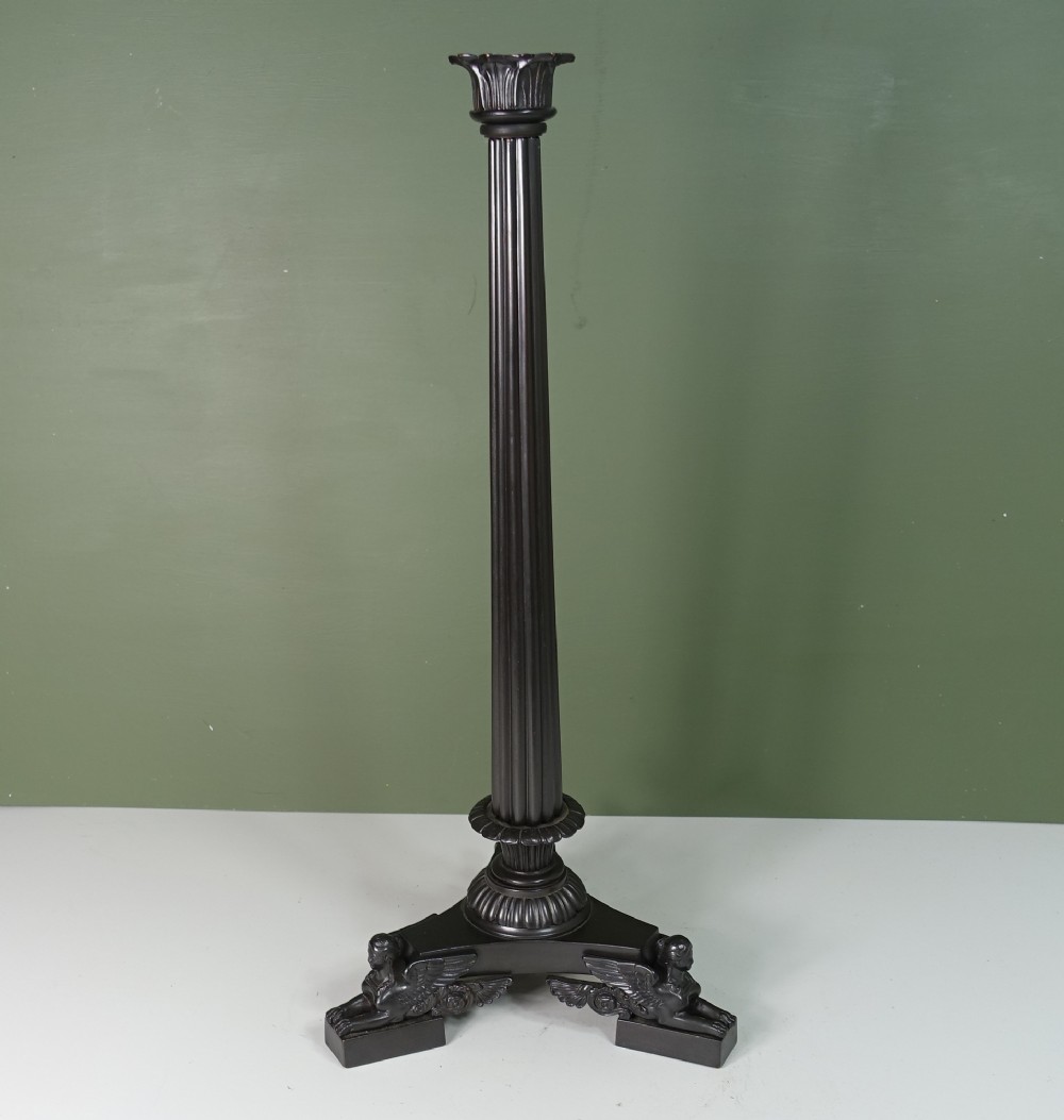 19TH C BRONZE LAMP BASE