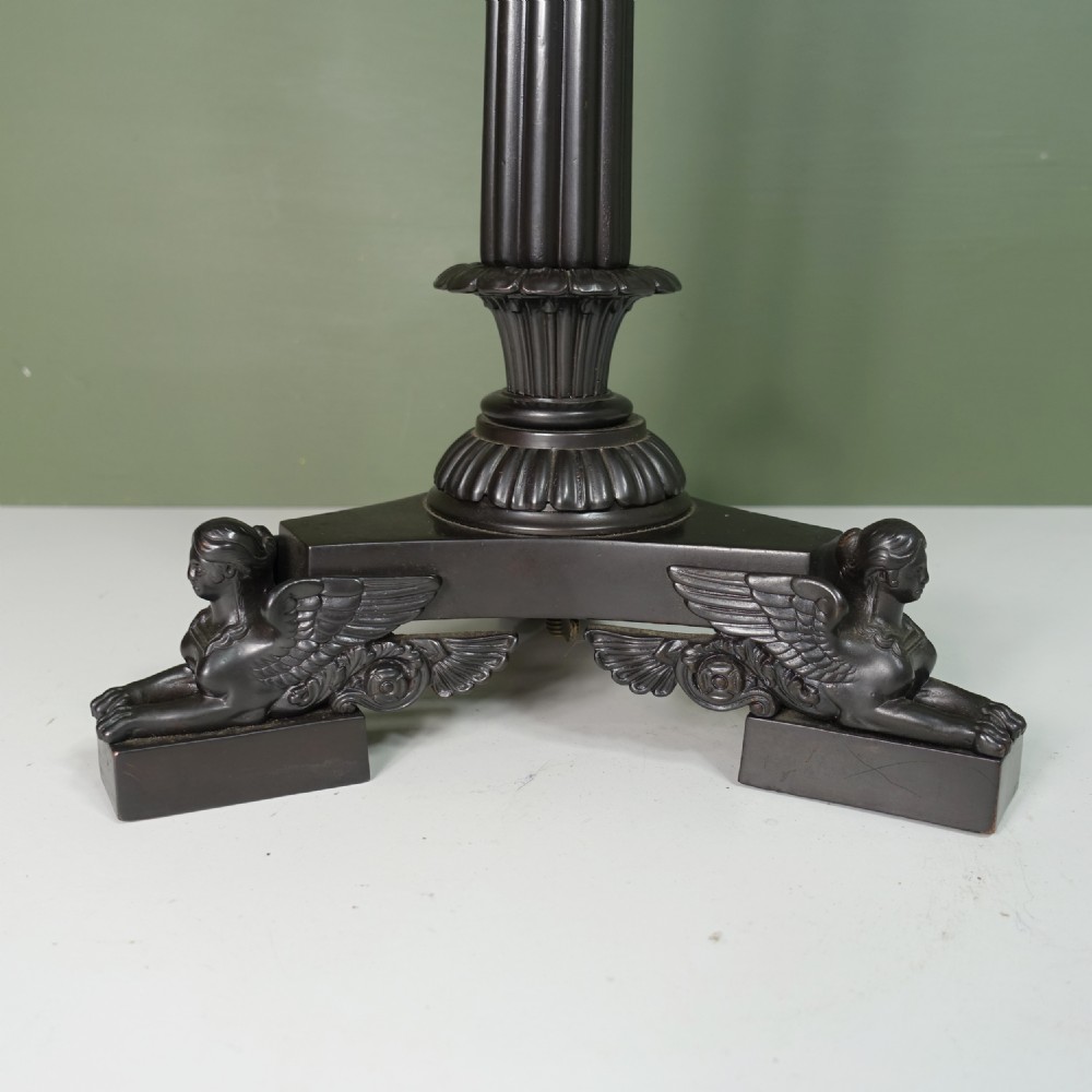 19TH C BRONZE LAMP BASE View II