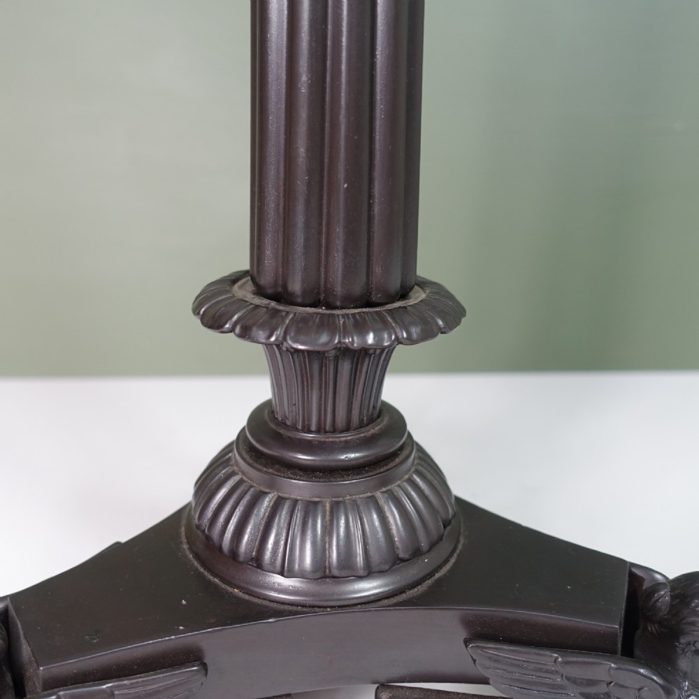 19TH C BRONZE LAMP BASE View VI