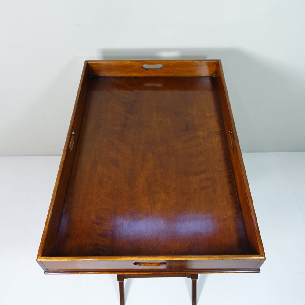 19TH C WALNUT & SATIN BIRCH BUTLERS TRAY View IV